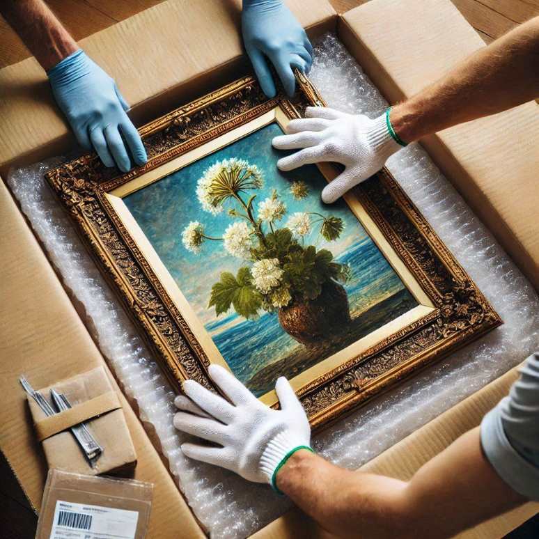 handling delicate artwork